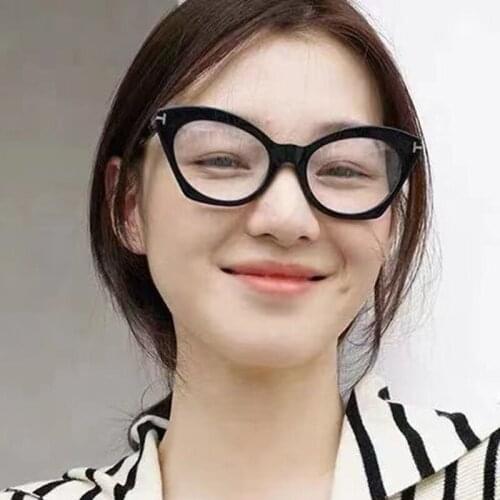 Eyeglasses Frames Womens Frame Retro Vintage Lrregular Large 2021 Female Grade Cat Eye Harajuku Accessories Glasses