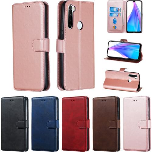 For Redmi 7 7A Wallet Flip Case for Redmi K30 K30Pro note7 note7pro Luxury PU Cowhide Leather Case Shockproof Stand Cover