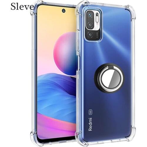 Ring Holder Shockproof Soft TPU Case For Xiaomi Redmi Note10 Pro Max 10S POCO X3 NFC GT M3 10T 11i Lite Pro Ultra K40