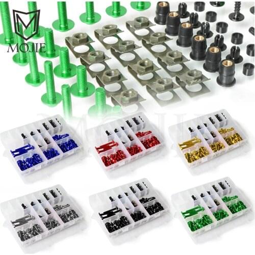 For Kawasaki ZG1000 CONCOURS ZR-7/S ZR7 ZR7S ZRX 1100 1200 ZR 1100 Motorcycle Fairing Spring Screws Bolts Nuts Fastener Clips