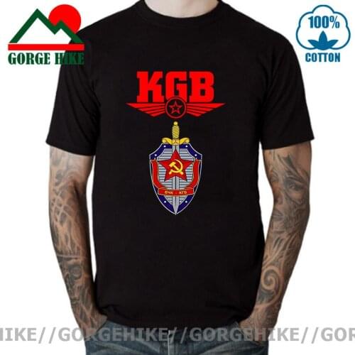 Russia CCCP Tshirt Soviet KGB Symbol Men Logo Brand New Sword Power T-Shirts Men Patriotic Tee Shirt White Black Tee New T Shirt