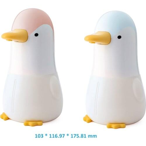 Cute Penguin Automatic Soap Dispenser Touchless Induction Sensor 400ML Foaming Bubble Washing Machine For Kids Kitchen Bathroom