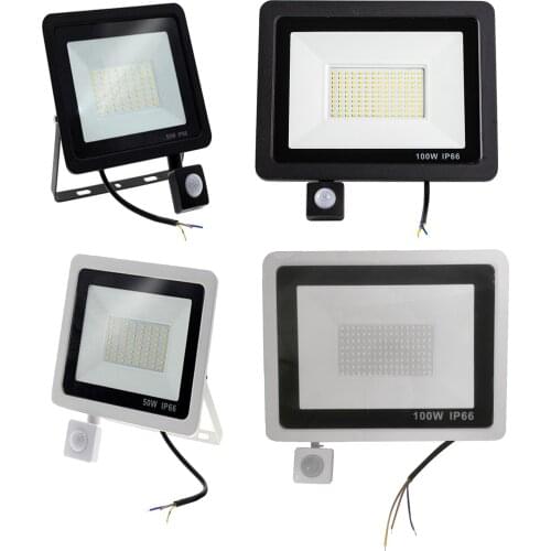 Floodlight Motion Sensor Outdoor Yard Security Flood Light Lamp Lighting