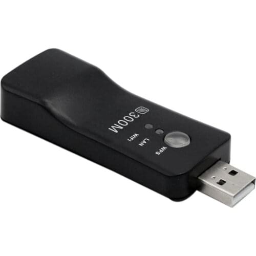 USB TV WiFi Dongle Adapter 300Mbps Universal Wireless Receiver RJ45 WPS for Samsung LG Sony Smart TV