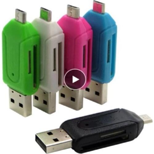 All In 1 USB Memory Card Reader Micro USB OTG To USB Mobile Phone Adapter SD/Micro SD USB Smart Memory Card Reader Dropship