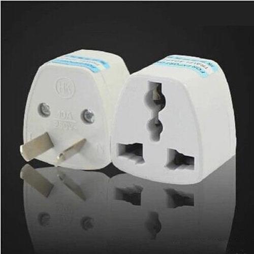 UK AU EU To USA US Plug Travel Converter Adapter Power Plug Charger Wall White