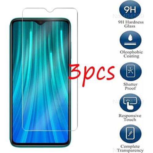 3pcs Tempered Glass For Xiaomi Redmi note 8 pro Screen Protector readmi note 8pro note8pro note8 pro Safty Glas Protective Film