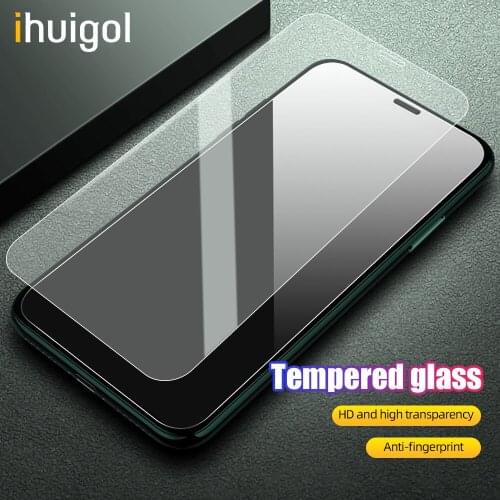 Ihuigol Full Cover Protective Glass On For iPhone 12 Pro Max mini Tempered Screen Protector HD 2.5D Curved Glass Protect Film