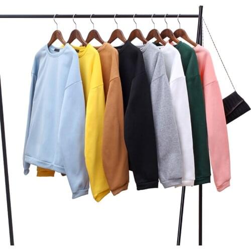 Women Black dress Oversized hoodies women hooded sweatshirts women casual long sleeve hooded sweatshirt Female thick coat