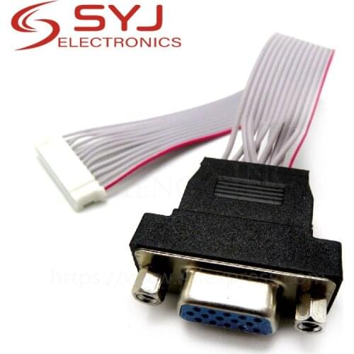1pcs/lot 12P a 15 p vga femmina d-sub adattatore pin pin vga connettore lunghezza 150mm cavo corto per lcd led diy In Stock