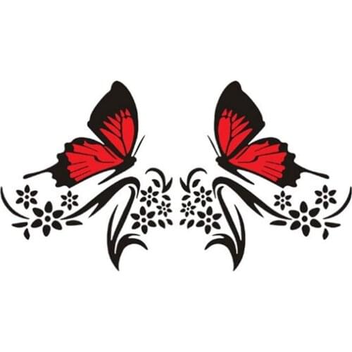 2pc Classic DesignCreative Butterfly Car-StickersCover Scratches Bumper Bodywork Windshield Cartoon Protector Decal Kk12*12cm