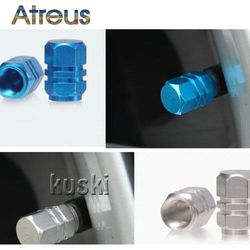 4Pcs Bike Motorcycle Car Aluminum Tyre Valve Caps For Hyundai I30 Tucson Solaris Creta IX35 Subaru Forester Volvo S60 XC90 V40