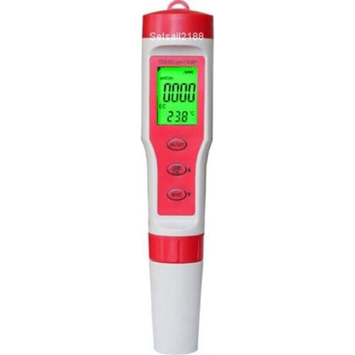 4 in 1 PH EC TDS Temp Meter Water Tester Temperature meter Digital Water Quality Detector for Pools Drinking Water