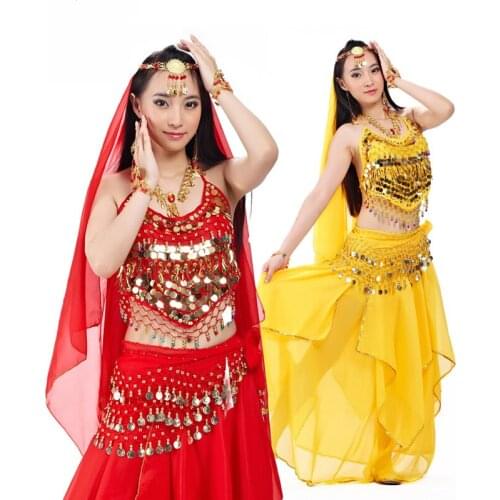 5pcs/Set Belly Dancing Costume Sets Egyption Egypt Belly Dance Costume Bollywood Costume Indian Dress Bellydance Dress