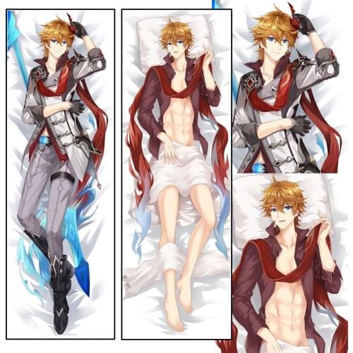 Anime Genshin Impact Dakimakura Tartaglia Cosplay Pillow Case Cover Otaku Throw Cushion Bedding Hugging Body Pillowcase