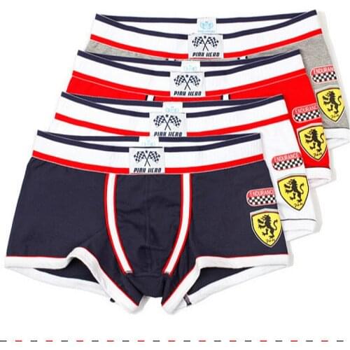 PINK HEROES Boxers roupa interior dos homens cartoon Male mens Underwear sexy boxershorts men Cotton Boxer shorts