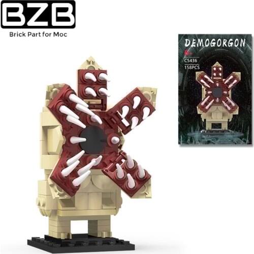 BZB MOC Monster Series Surprise Story Demogorgon Brickheadz Mini Cartoon Character Model Children Birthday Gifts Toys