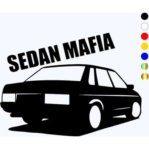 CK2765# VAZ 21099 sedan mafia funny car sticker vinyl decal silver/black car auto stickers for car bumper window car decorations