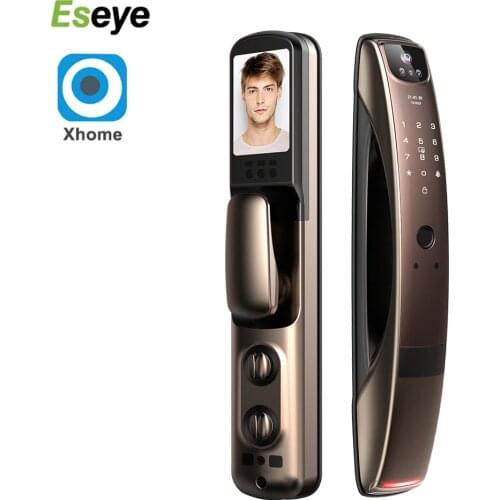 Eseye Biometric Fingerprint Lock Security XHOME Smart Door Lock Password Key IC Card Unlock APP Face Recognition Electronic Lock