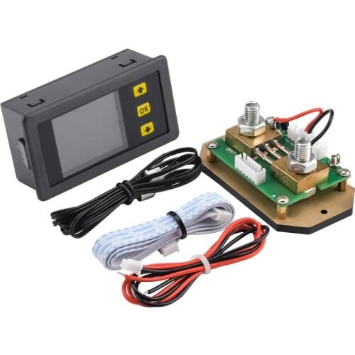 DC 120V 100A 200A 300A 500A LCD Combo Meter Voltage Current Power KWh Watt Meter 12V 24V 48V 96V Battery Capacity Tester Monitor