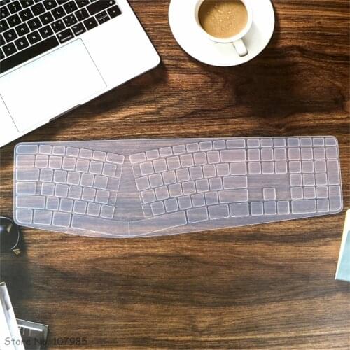 Soft Silicone Dustproof Mechanical Wireless keyboard Cover Skin Protector For Logitech Ergo K860 Wireless Ergonomic Keyboard