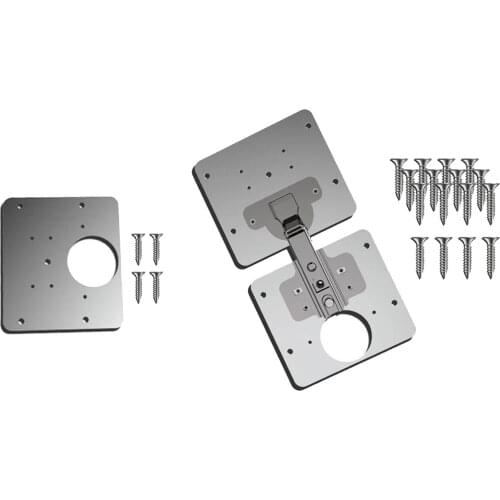 Cabinet Hinge Repair Plate Mending Joining Kit for Wood Furniture Shelves