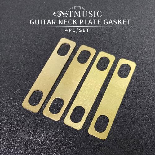 New 4PCS Guitar Neck Plate Guitar Gasket Replacement Guitar Neck Shim Heightening Gasket Accessories