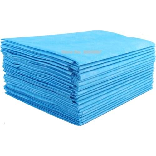 10pcs 100x200cm 80x200cm Disposable Surgical Sheet Blue Surgical Towel Surgical Drapes Non-woven Sterile Hole Sheet Free ship