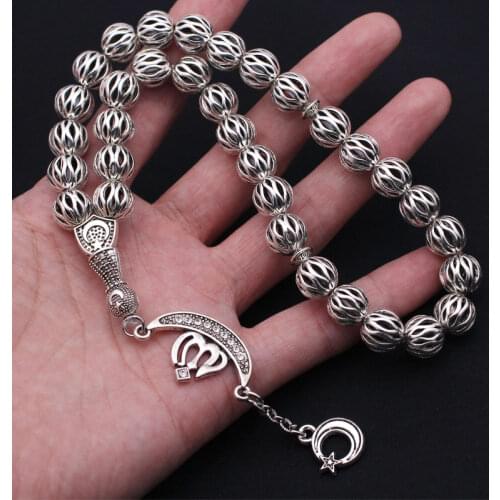 Ottoman Turkish islamic ALLAH Prayer 33 beads tasbih bracelets muslim Tasbih Allah Rosary