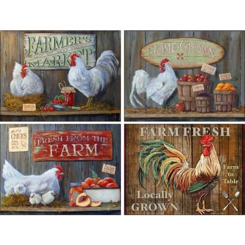 PDMDOG Diy Craft Diamond Painting Animal Chicken Pictures Of Rhinestones Diamond Embroidery Cross Stitch Mosaic Sale Handicraft