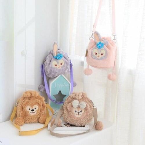 Cute Duffy Bear Friends Stellalou Rabbit ShellieMay Plush Handbag Women Cartoon Shoulder Bag Crossbody Bag for Girls Gifts