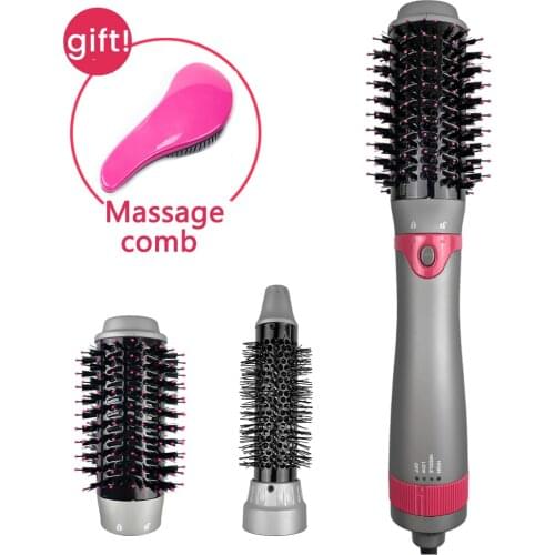 Profession Hot Air Brush Multifunctional Hair Dryer Hair Curler Straightener Styling Blower Rotating Styler Comb Styling tools