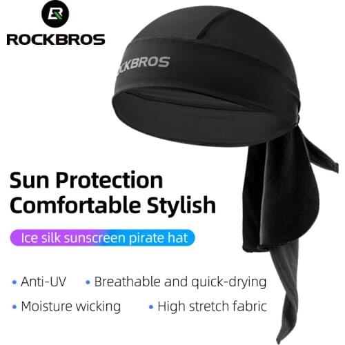 ROCKBROS Cycling Bike Bandana Breathable Wicking Elasticity Running Hiking Sunscreen Cap Headwear Headband For Men Women