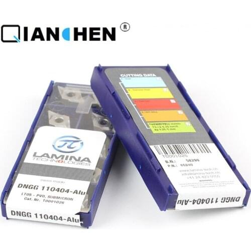 Genuine original high quality high-performance LAMINA DNGG 110404-Alu LT05 (10pcs/lot) tungsten Carbide Cutting tools inserts
