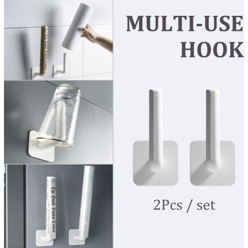 2Pcs Paper Holder Toilet Kitchen Tissue Towel Storage Organizer Hanging Rack