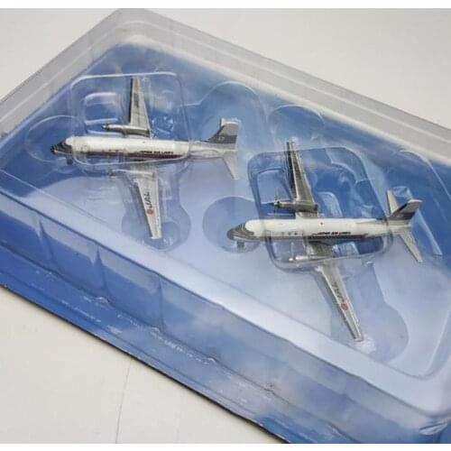 2 pcs/set 1:400 scale YS -11 JTA JAL airlines alloy aircraft plane collectible display model toy for collection