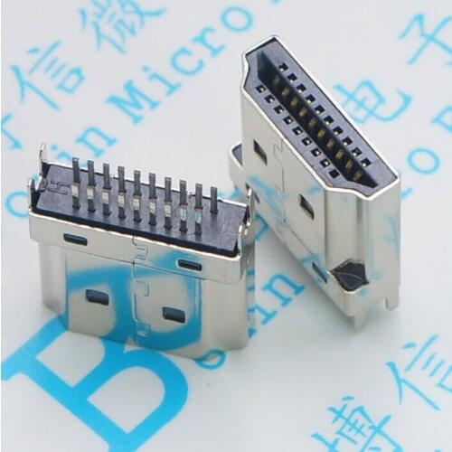 25pcs Plywood male HDMI HD connector male splint 1.6 spacing HDMI plug