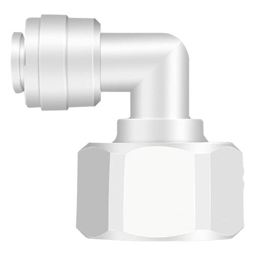 1/2" Female Thread - 1/4" OD Tube PE Pipe Fitting Hose Elbow Quick Connector Aquarium RO Water Filter Reverse Osmosis System