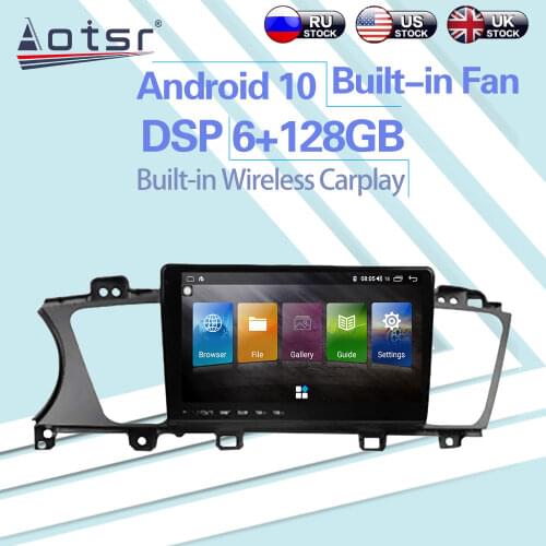 6+128GB For Kia Cadenza/K7 2011 - 2012 2013 - 2017 Radio Android 10 Car Stereo Wireless Carplay GPS Navigation Multimedia Player