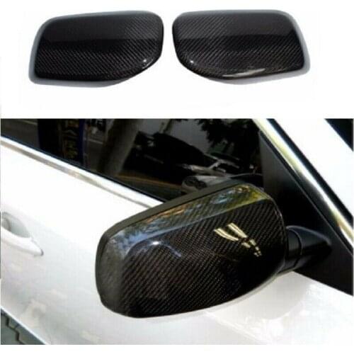 Carbon Fiber Door Mirror Covers Fit For BMW 5 6 Series E60 Sedan E61 Tourer E63 Coupe E65 Convertible 2004 - 2010