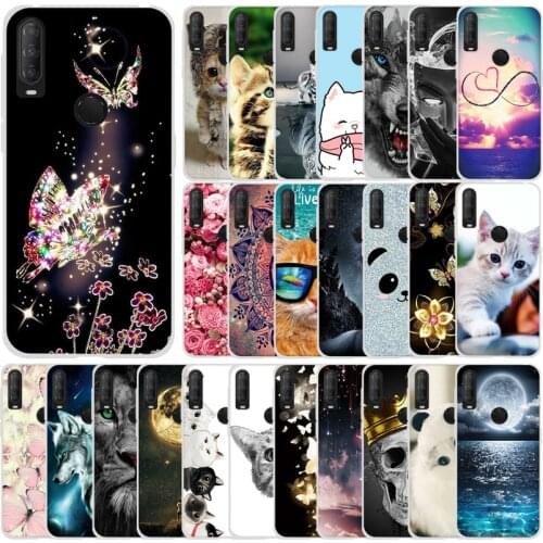 For Alcatel 3L 2020 Case Black Silicone Soft Phone Cover For Alcatel 1S 1 s 2020 Case TPU Cute Coque For Alcatel 3L 2020 6.22