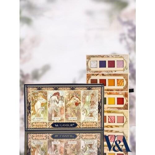 CY LANSUR Twilight Four Seasons Cheek Plate Blush Highlight Color No Falling out Modify Outline Free Shipping