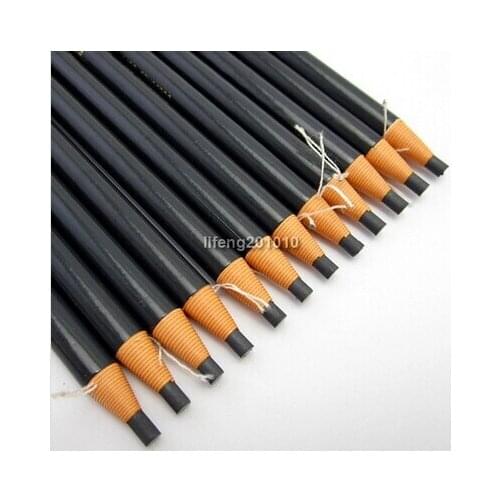 12PCS Long Lasting Gray Eyebrow Pencil Eye brow liner pen Makeup Eye Beauty Tool Eyebrow Enhancer Wholesale