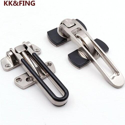 KK&FING Door Hasp Anti-theft Buckle Security Door Buckle Door Chain Anti-lock Buckle Interior Door Safety Bolt Iatch