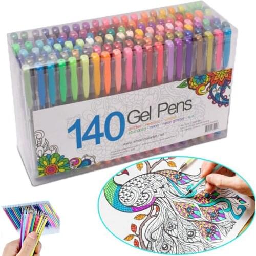 Lamtuea art water brush Gel Pens Gel Refills Rollerball Pastel Neon Glitter Pen Drawing Colors paint brush