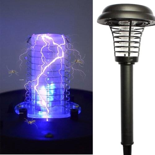 Solar Power anti Mosquito trap Killer lamp trap repellent Bug Zapper Light Pest Control Insect LED Light Outdoor Garden Lamp