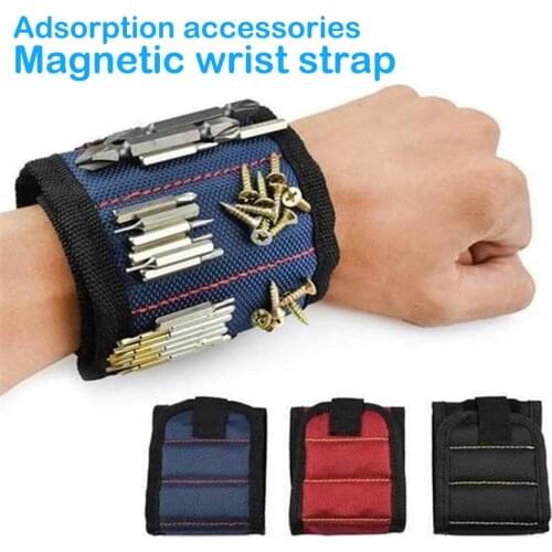 Magnetic Wristband Portable Wristband Hand Wraps Tool Drill Bits Bracelet for Home Repair CLH@8