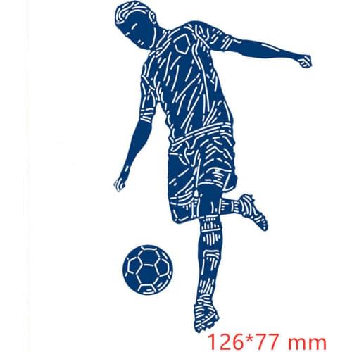 Boy Soccer Metal Cutting Dies Stencils for DIY Scrapbooking Embossing Photo Album Decoration Paper Card Crafts Die Cut 2019