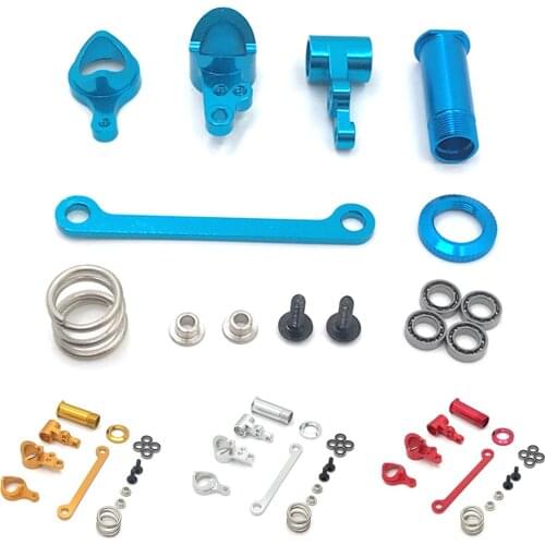 RCTOYFUN RC Car Metal Steering Kit Upgrade Assembly Accessories For Weili 1/14 Model High Speed Remote Control Car 144001-1268