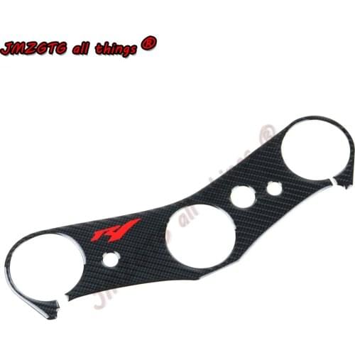 For YAMAHA R1 2004-2008 Motorcycle Carbon Fiber Decal Sticker Pad Triple Tree Top Triple Clamp Upper Front End Stickers